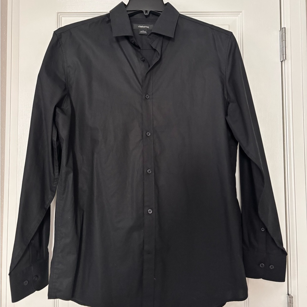 New. Men’s Black Dress shirt by Claiborne